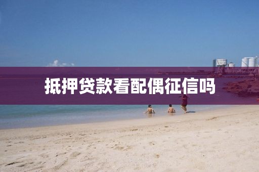 抵押贷款看配偶征信吗