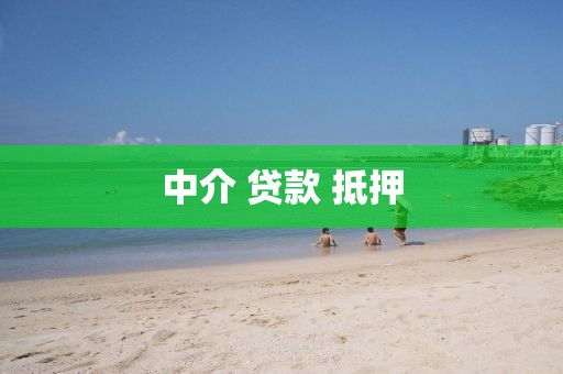 中介 贷款 抵押