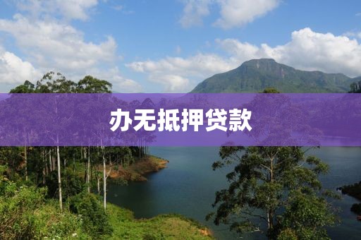 办无抵押贷款