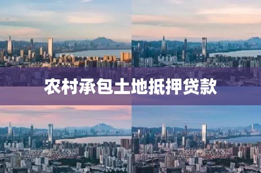 农村承包土地抵押贷款