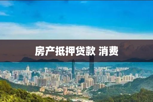 房产抵押贷款 消费