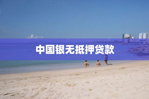 中国银无抵押贷款