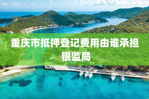 重庆市抵押登记费用由谁承担 银监局