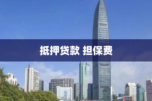 抵押贷款 担保费