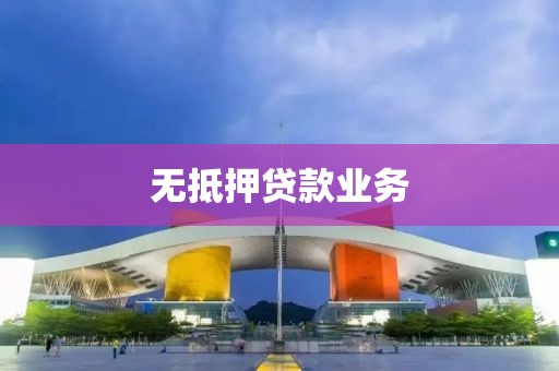 无抵押贷款业务