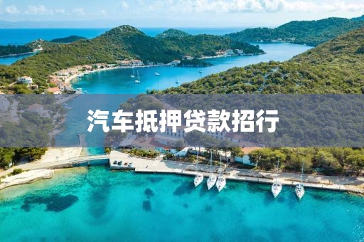 汽车抵押贷款招行