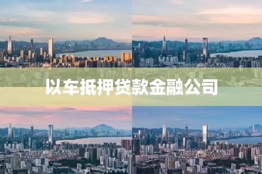 以车抵押贷款金融公司