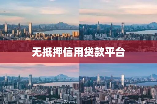 无抵押信用贷款平台