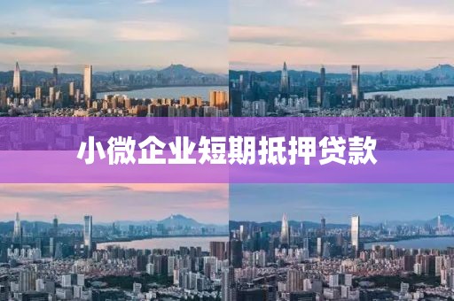 小微企业短期抵押贷款