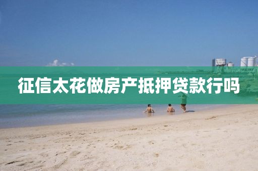 征信太花做房产抵押贷款行吗