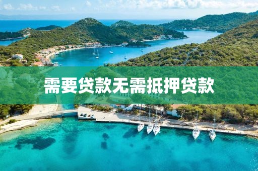需要贷款无需抵押贷款