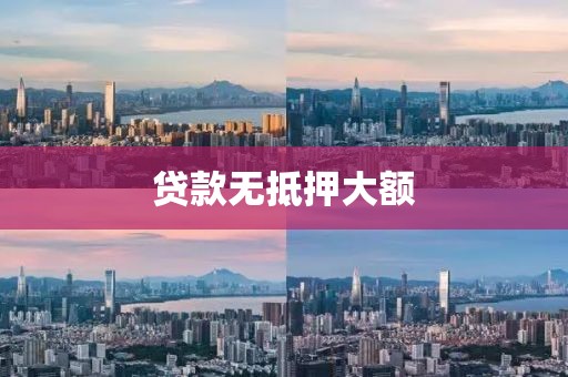 贷款无抵押大额