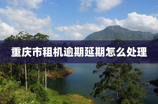 重庆市租机逾期延期怎么处理