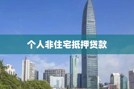个人非住宅抵押贷款