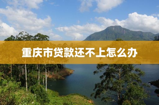 重庆市贷款还不上怎么办