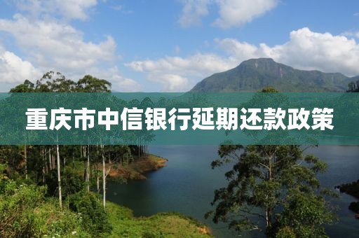 重庆市中信银行延期还款政策