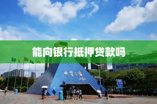 能向银行抵押贷款吗