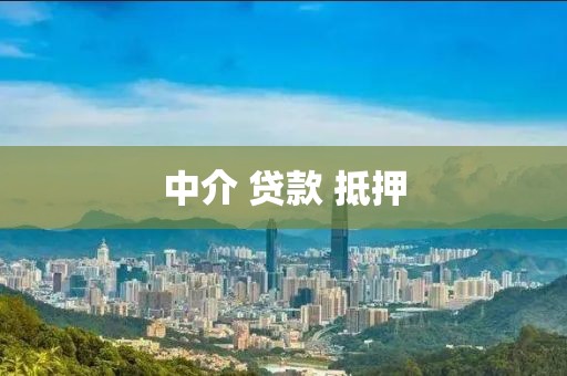 中介 贷款 抵押