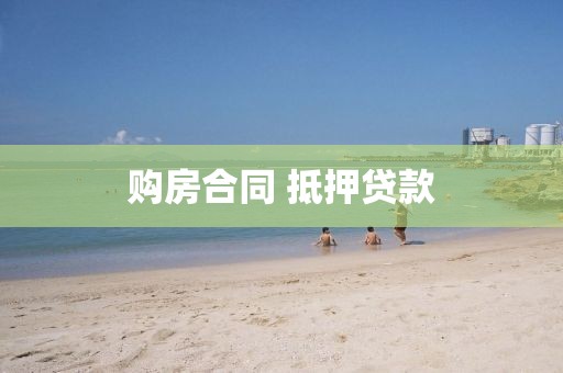 购房合同 抵押贷款