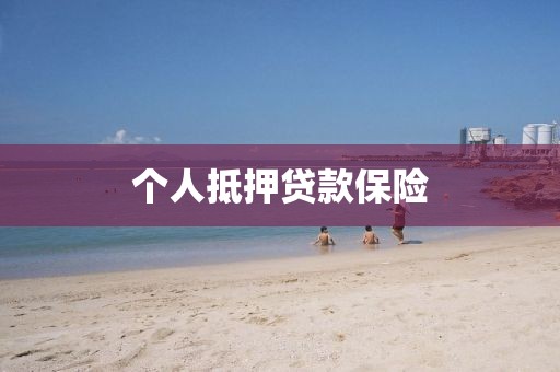 个人抵押贷款保险