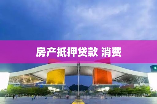 房产抵押贷款 消费