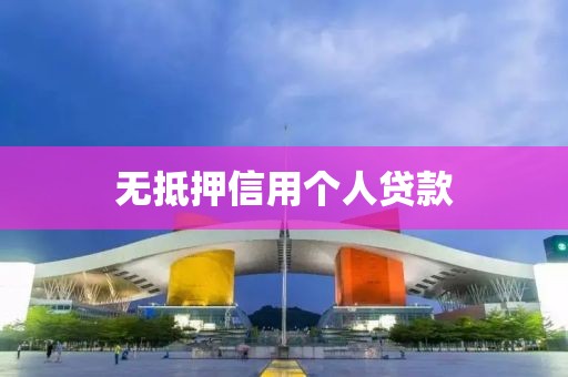 无抵押信用个人贷款