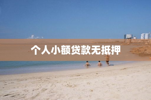 个人小额贷款无抵押