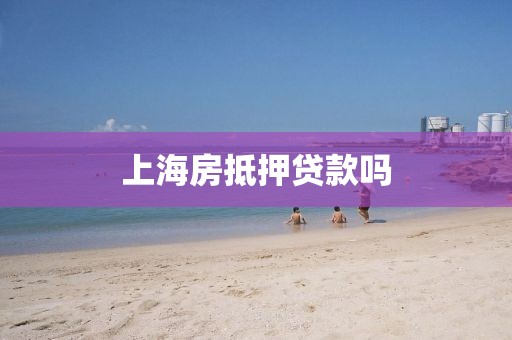 上海房抵押贷款吗