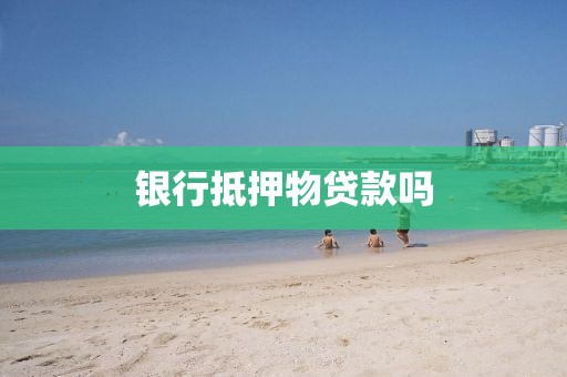 银行抵押物贷款吗