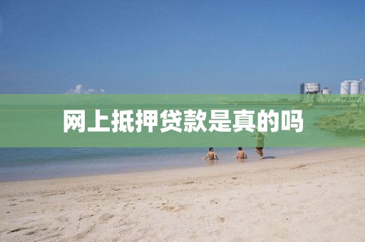 网上抵押贷款是真的吗