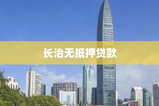 长治无抵押贷款