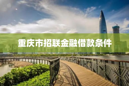 重庆市招联金融借款条件