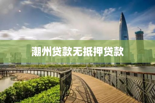 潮州贷款无抵押贷款