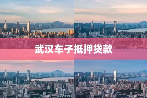 武汉车子抵押贷款