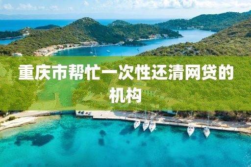 重庆市帮忙一次性还清网贷的机构
