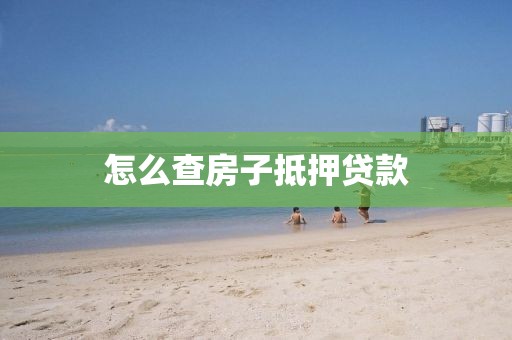 怎么查房子抵押贷款