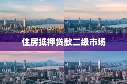住房抵押贷款二级市场