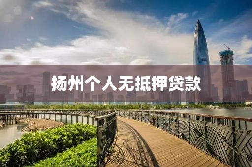 扬州个人无抵押贷款