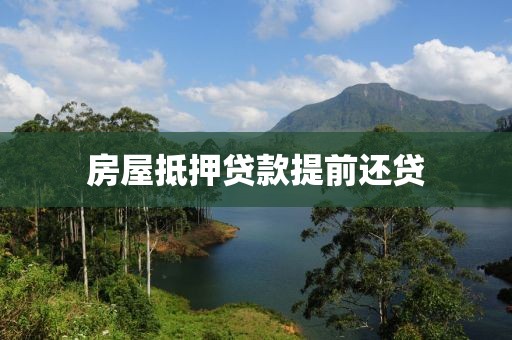 房屋抵押贷款提前还贷