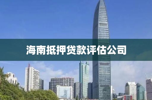 海南抵押贷款评估公司