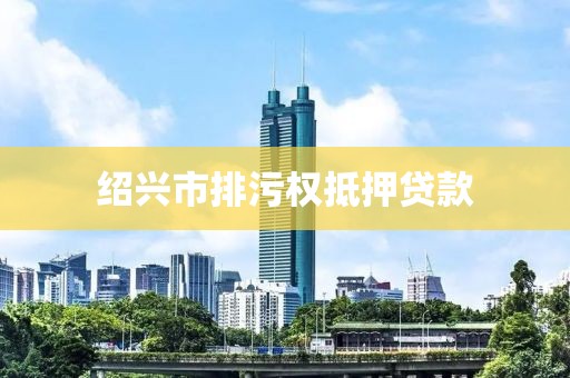 绍兴市排污权抵押贷款