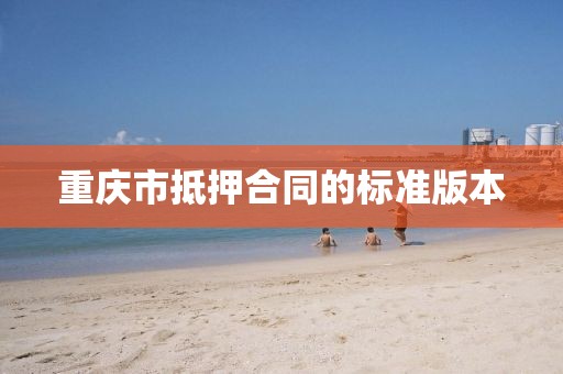 重庆市抵押合同的标准版本