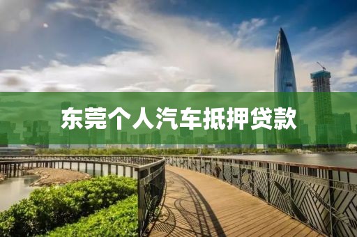 东莞个人汽车抵押贷款