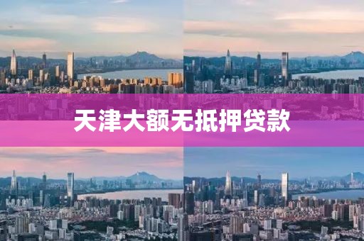 天津大额无抵押贷款