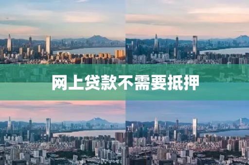网上贷款不需要抵押