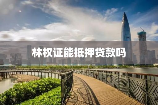 林权证能抵押贷款吗