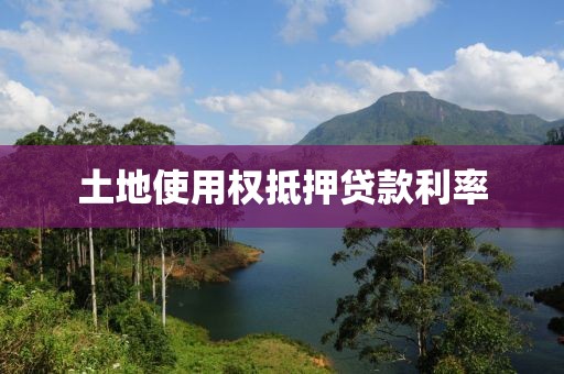 土地使用权抵押贷款利率
