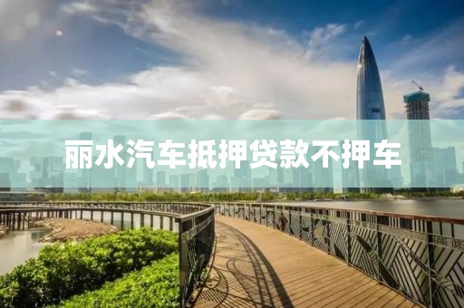 丽水汽车抵押贷款不押车