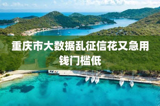 重庆市大数据乱征信花又急用钱门槛低