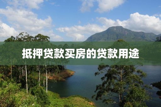 抵押贷款买房的贷款用途